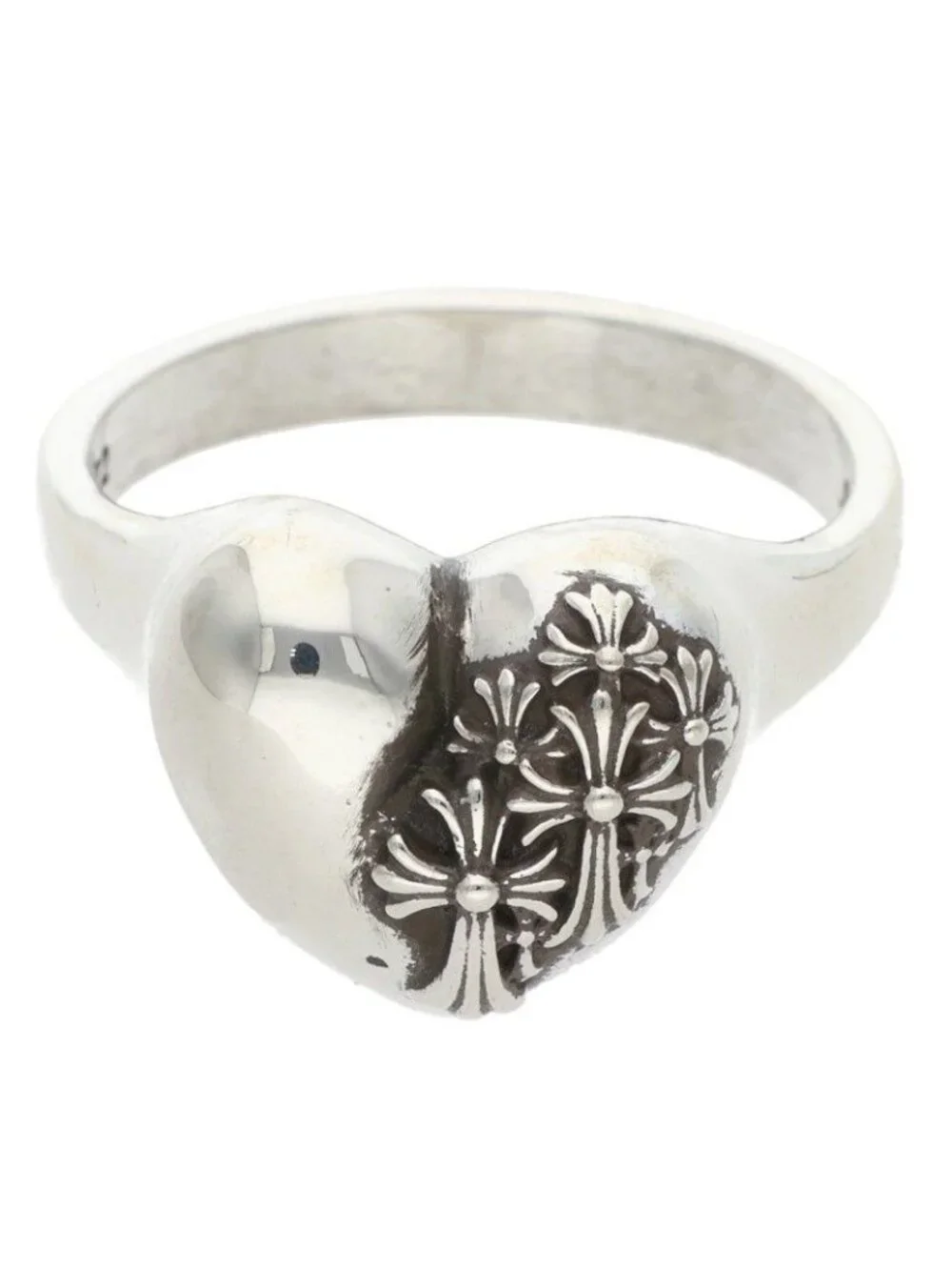 Chrome Hearts I P Heart Silver Ring